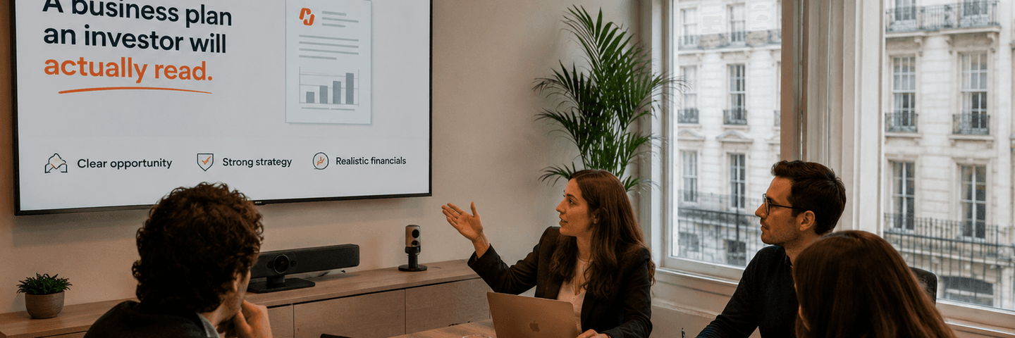 Business planning session in a London office